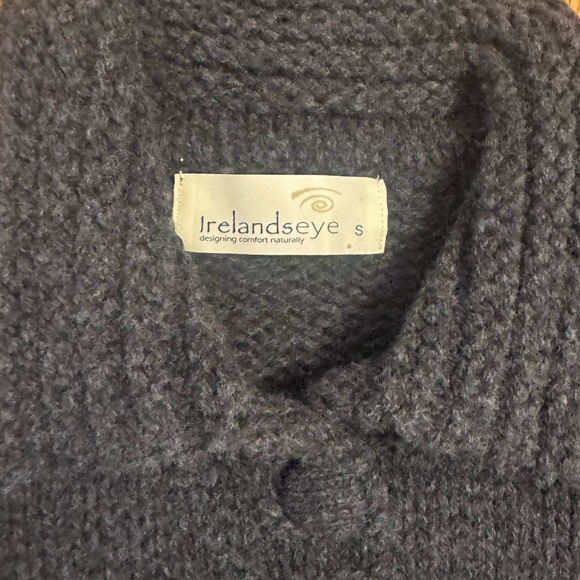 IRELANDSEYE KNITWEAR women’s size small grey lambswool cardigan with buttons - Picture 7 of 12